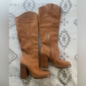 Vintage Knee-High Heeled Boots